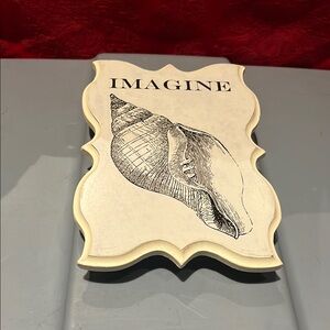 Cream Decorative Plaque with Shell Design